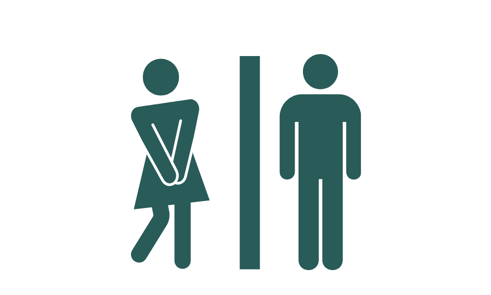 man and woman toilet signs